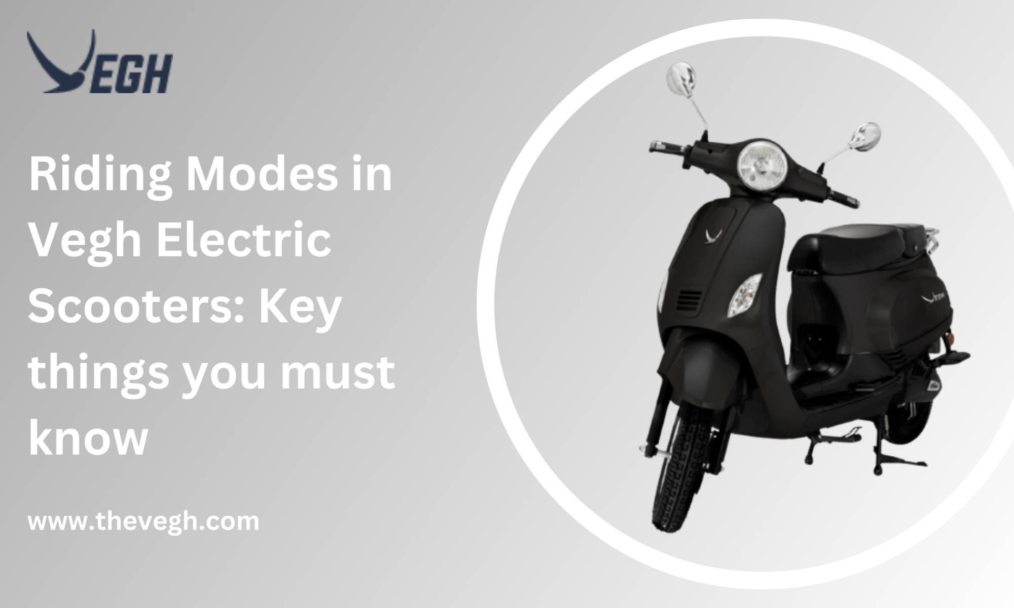Riding Modes in Vegh Electric Scooters Key things you must know